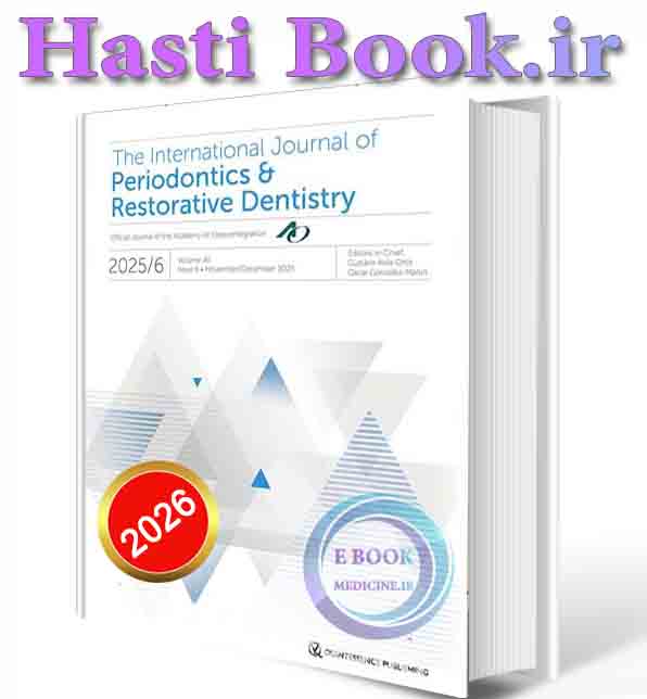 دانلود کتابInternational Journal of Periodontics and Restorative Dentistry full collection 2026 Available as true pdf (ORIGINAL PDF)